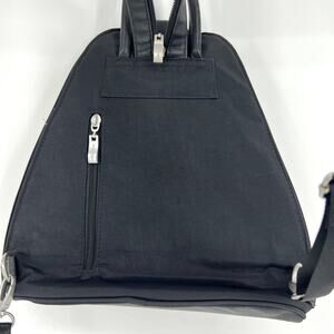 Baggallini Black Metro Convertible Backpack Sling RFID